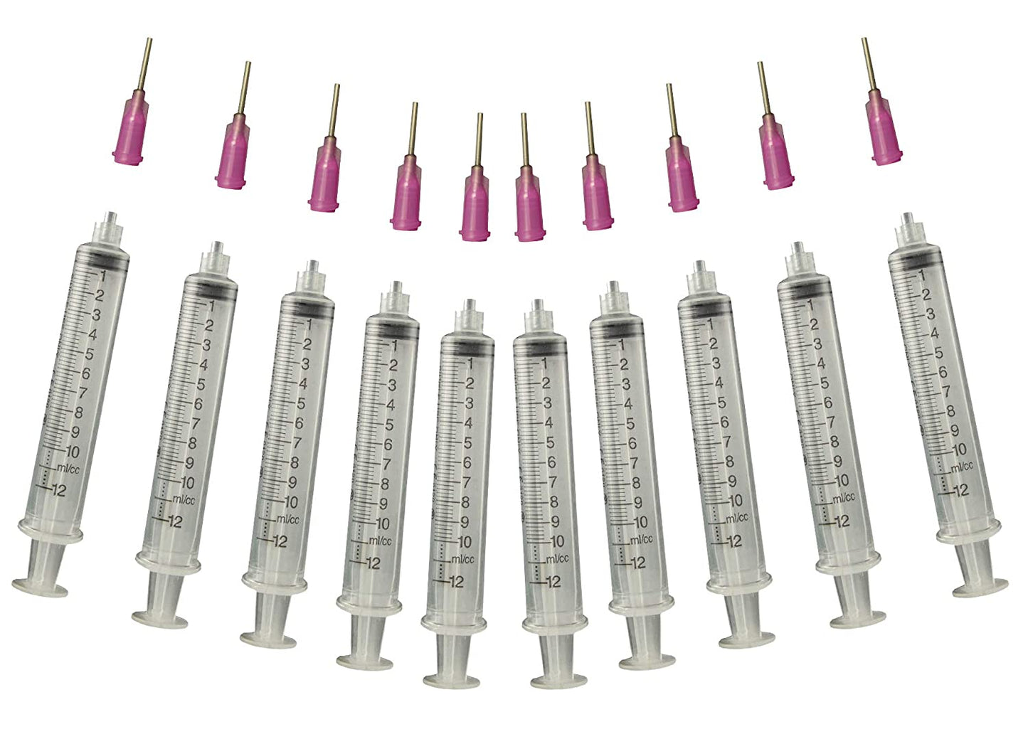 Glue Applicator Syringe for Flatback Rhinestones & Hobby Crafts, 10 Ml with 16 - stainless steel