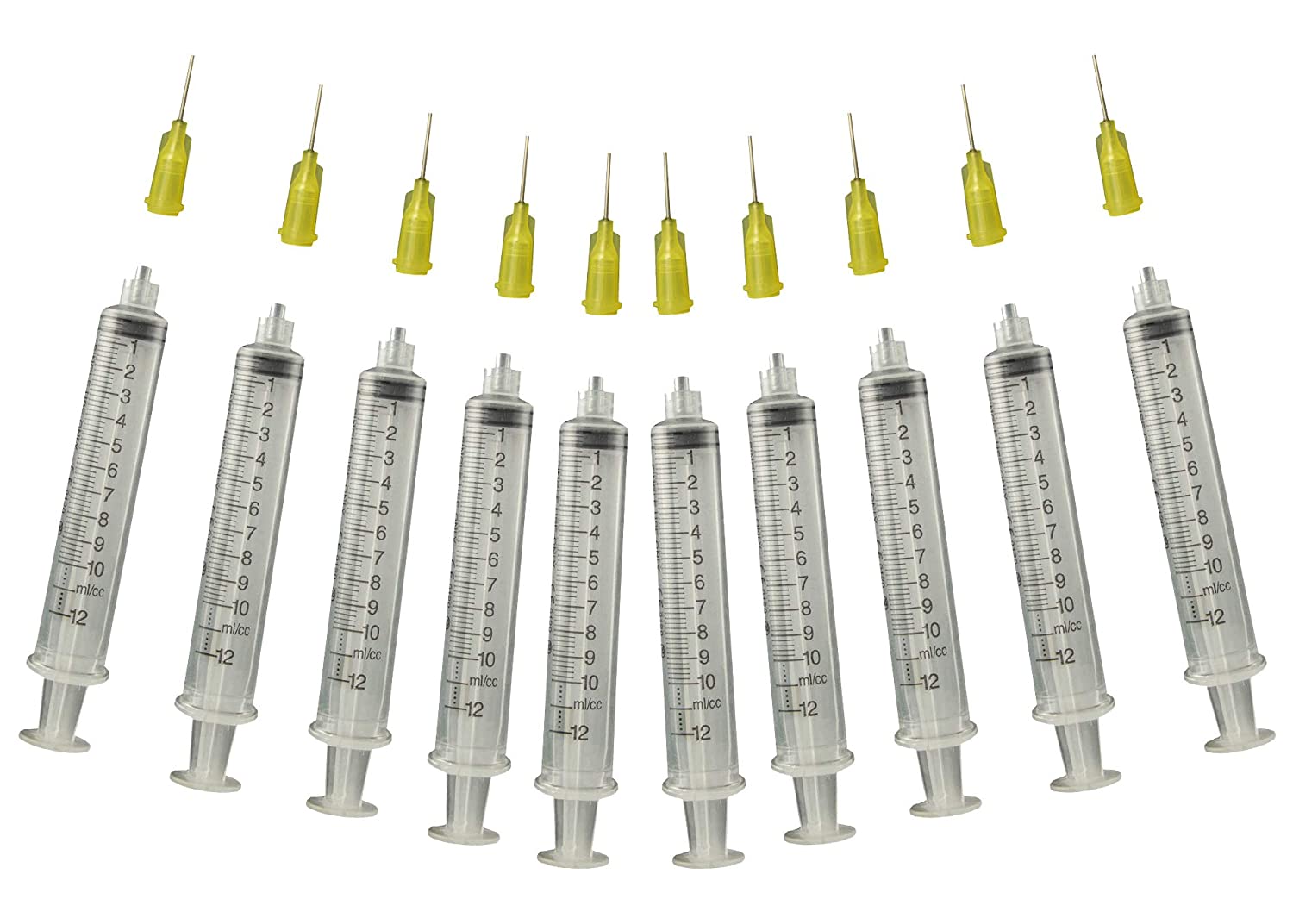 Glue Applicator Syringe for Flatback Rhinestones & Hobby Crafts, 10 Ml with 20 - stainless steel