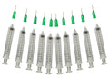 Glue Applicator Syringe for Flatback Rhinestones & Hobby Crafts, 10 Ml with 21 Gauge Green Precision Tip - Value Pack of 10