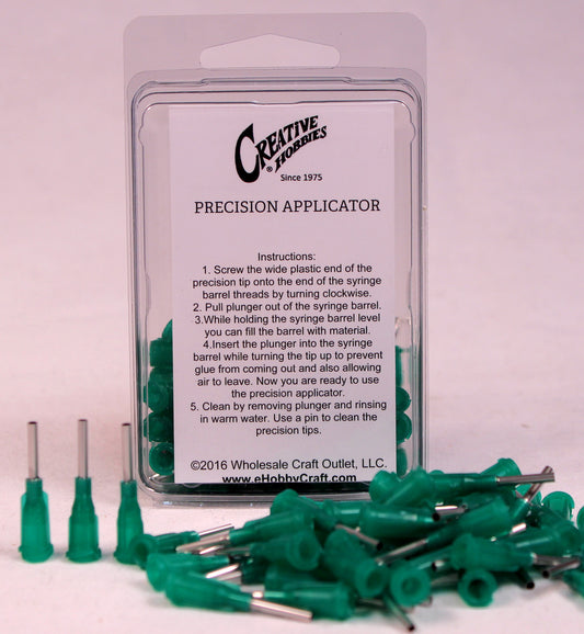 14 Gauge 0.5 Inch, Precision Applicator Dispensing Needle Tips, 50 Pieces - stainless steel