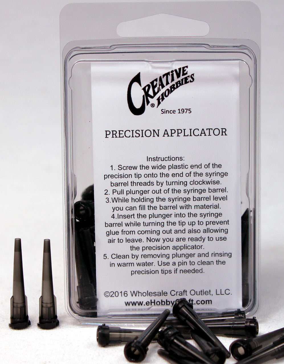 16 Gauge 1.25 Inch, Charcoal Gray Color, Precision Applicator Dispensing Needle - plastic