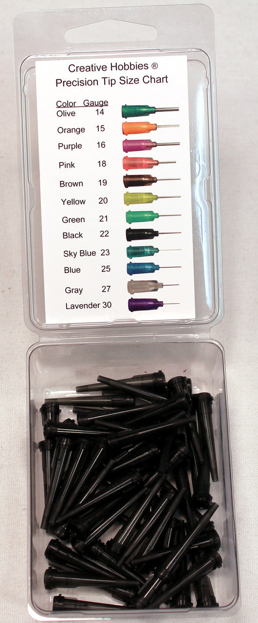 16 Gauge 1.25 Inch, Charcoal Gray Color, Precision Applicator Dispensing Needle - side view