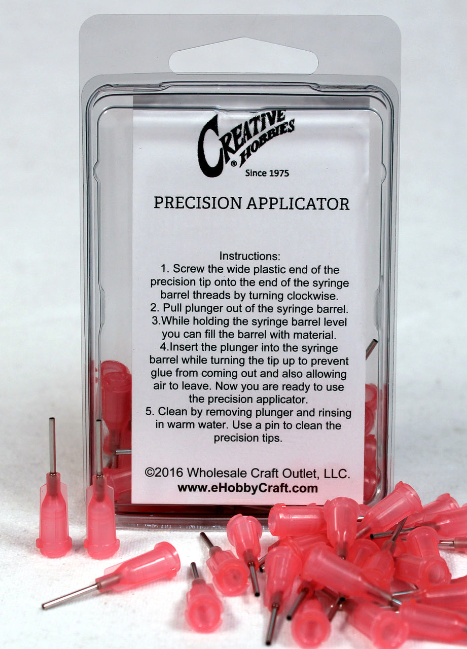 18 Gauge 0.5 Inch, Pink Color, Precision Applicator Dispensing Needle Tips, 50 - stainless steel