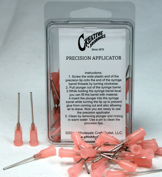 18 Gauge 1.0 Inch, Pink Color, Precision Applicator Dispensing Needle Tips, 50 - stainless steel