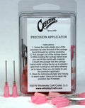 18 Gauge 1.5 Inch, Pink Color, Precision Applicator Dispensing Needle Tips, 50 Pieces