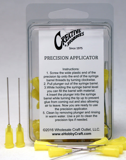 20 Gauge 1.5 Inch, Yellow Color, Precision Applicator Dispensing Needle Tips, - stainless steel