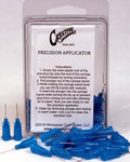 25 Gauge 0.5 Inch, Blue Color, Precision Applicator Dispensing Needle Tips, 50 Pieces
