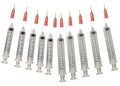 Glue Applicator Syringe for Flatback Rhinestones & Hobby Crafts, Includes 5CC and 10CC with 10 Precision Tips (18 Gauge)