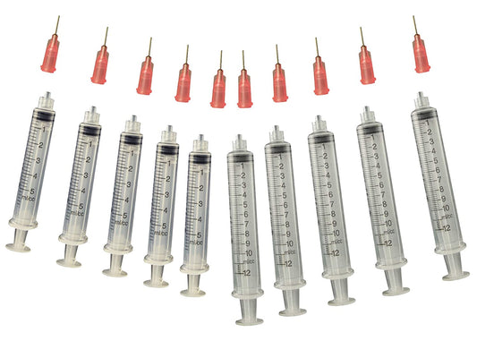 Glue Applicator Syringe for Flatback Rhinestones & Hobby Crafts, Includes 5CC - wood