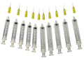 Glue Applicator Syringe for Flatback Rhinestones & Hobby Crafts, Includes 5CC and 10CC with 10 Precision Tips (20 Gauge)