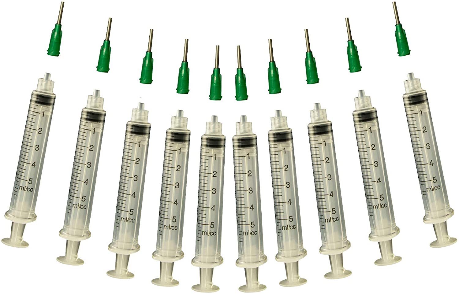 Glue Applicator Syringe for Flatback Rhinestones & Hobby Crafts, 5 Ml with 14 - stainless steel