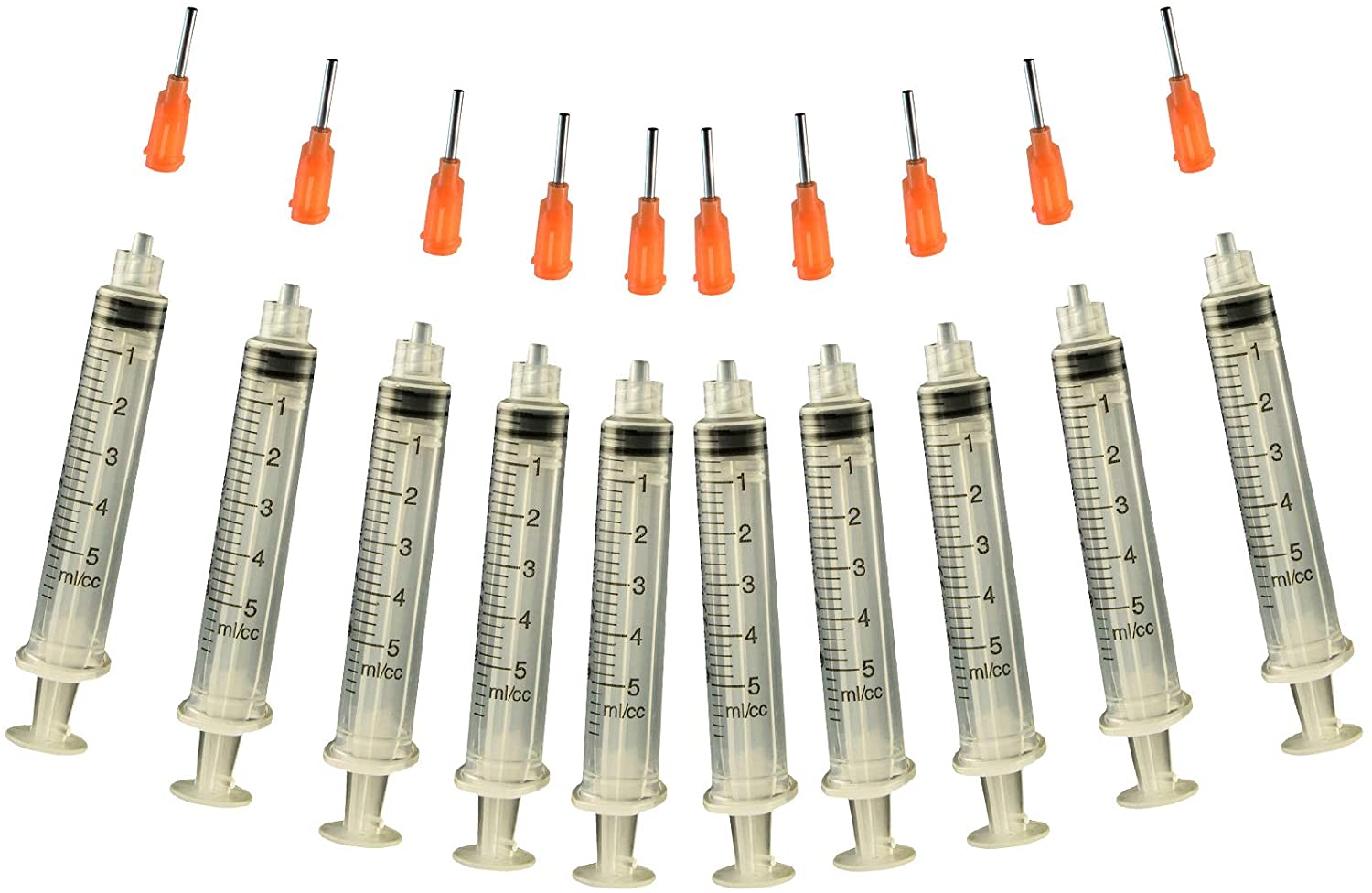 Glue Applicator Syringe for Flatback Rhinestones & Hobby Crafts, 5 Ml with 15 - stainless steel