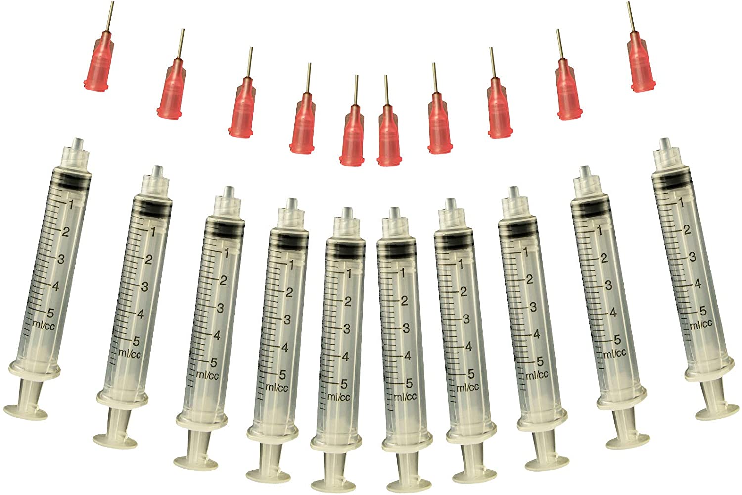 Glue Applicator Syringe for Flatback Rhinestones & Hobby Crafts, 5 Ml with 18 - stainless steel