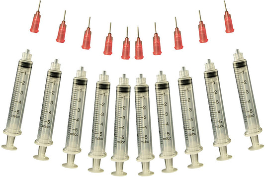Glue Applicator Syringe for Flatback Rhinestones & Hobby Crafts, 5 Ml with 18 - stainless steel