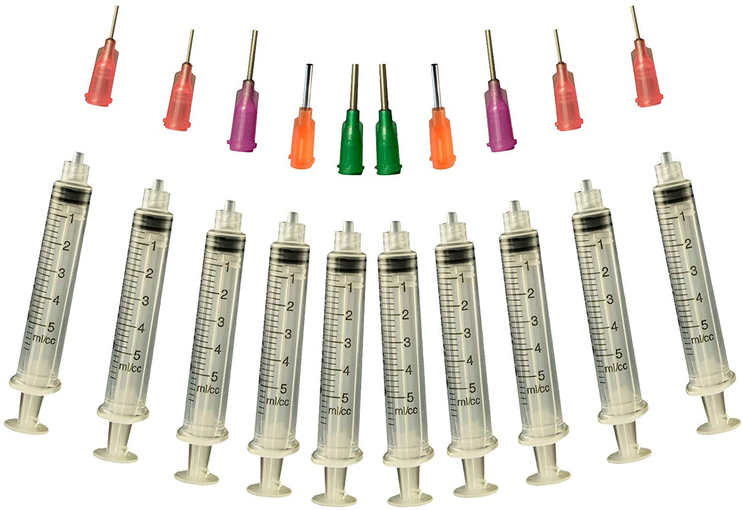 Glue Applicator Syringe for Flatback Rhinestones & Hobby Crafts, 5 Ml with