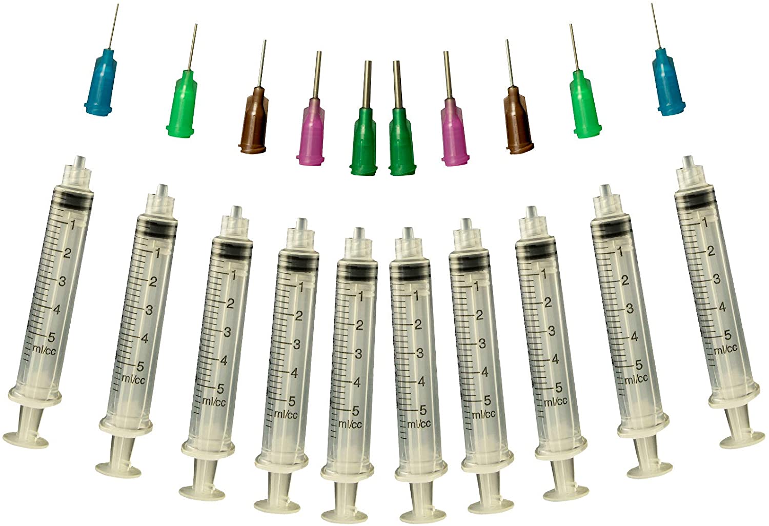 Glue Applicator Syringe for Flatback Rhinestones & Hobby Crafts, 5 Ml with - stainless steel