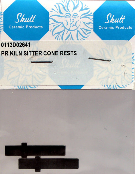 KM2 Kiln Sitter Cone Support Replacement Bars, 2 pcs - porcelain