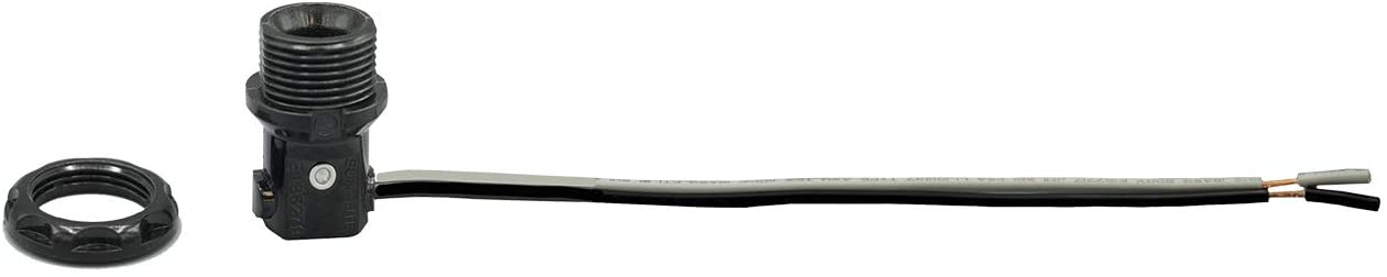 LP1970 Phenolic Candelabra (E12) Base Socket with 1.25 Inch Shoulder and Screw - side view