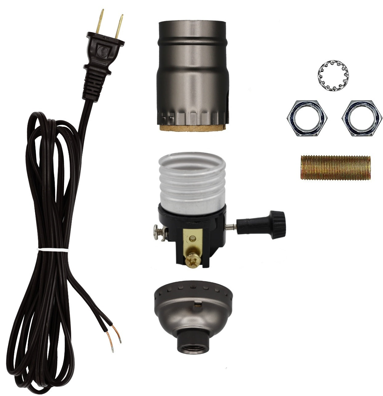 Make a Lamp or Repair Kit #M37-K Includes Basic Hardware and Matching Cord Gun - for diy