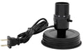 Wide Mouth Black Mason Jar Lamp Conversion Kit #M974K-W, Pre-Wired Ready to Use!