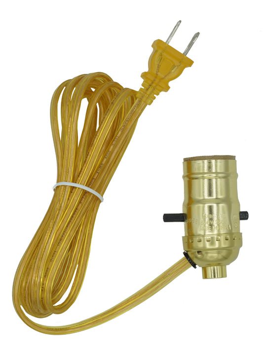 Creative Hobbies M995G Instant Lamp Kit, Gold Push Thru Lamp Socket is - for lamp making