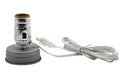 Regular Mouth Mason Jar Lamp Conversion Kit Silver Finish, Pre-Wired!