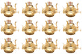 Brass Plated Oil Burner Replacement for Antique Kerosene Lamps | 12 Pack