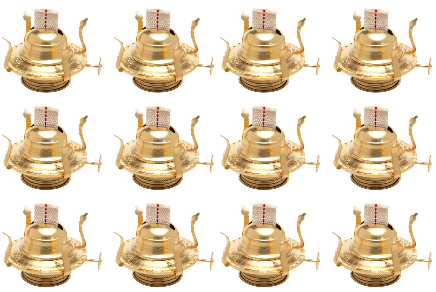 Brass Plated Oil Burner Replacement for Antique Kerosene Lamps - for craft