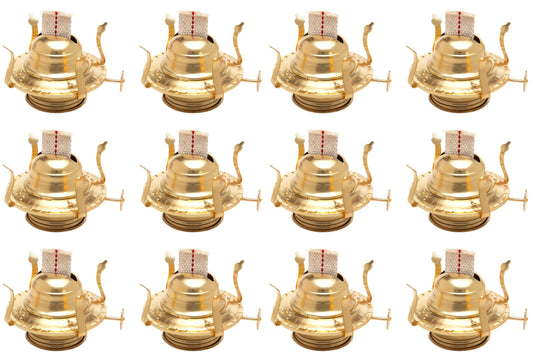 Brass Plated Oil Burner Replacement for Antique Kerosene Lamps - for craft
