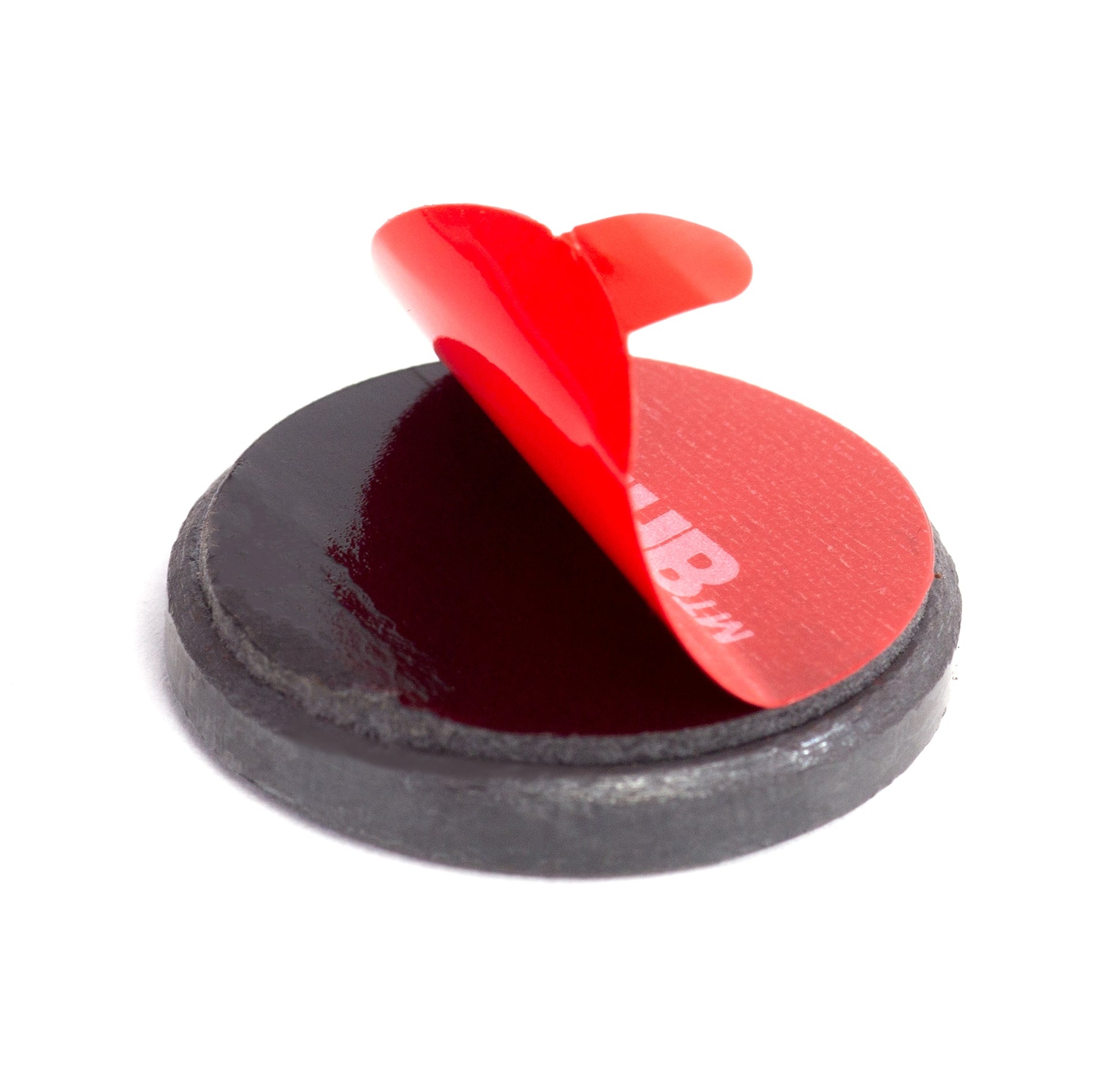 Super Strong Adhesive Magnets for Crafts and Home – 1 Inch Circle Disk Magnets - side view