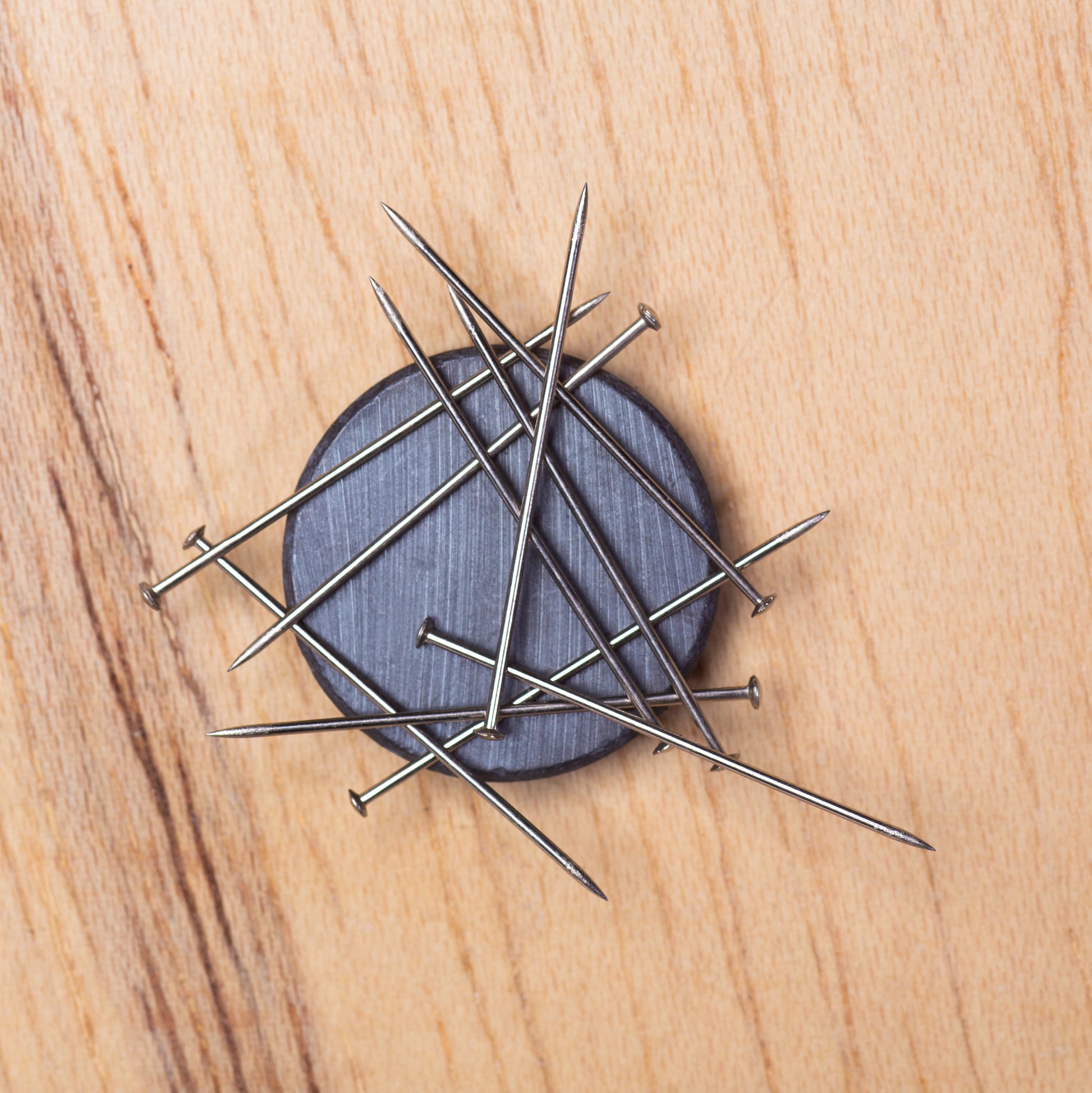 Super Strong Adhesive Magnets for Crafts and Home – 1 Inch Circle Disk Magnets - close-up