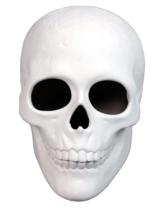 Ready to Paint Ceramic Bisque, 5 Inch Long x 4 Inch Tall Skull, Includes How to - for pottery