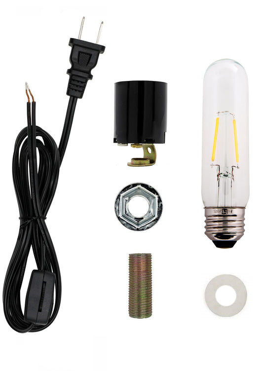 Large Ceramic Christmas Tree Wiring Kit with 1.5 watt LED Bulb, Standard - for craft