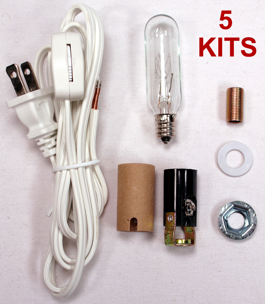 ML2-25B6 Medium Christmas Tree Wiring Kit, 25 watt bulb, Great For Lighting - side view