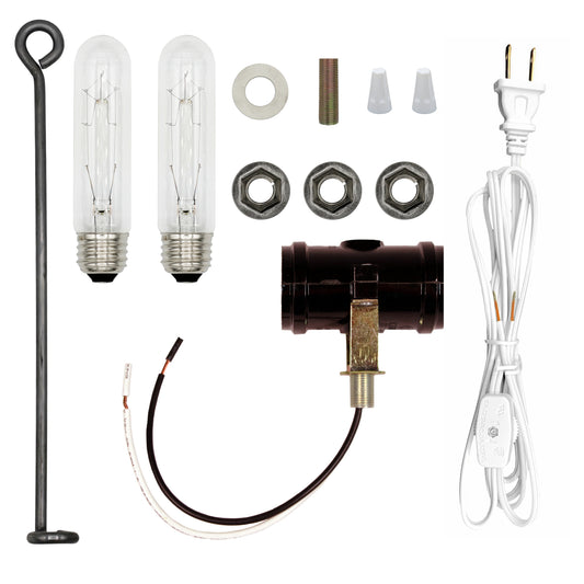Extra Tall Christmas Tree Wiring Kit #ML5-2B6, Double 40 watt bulbs, Wire - ceramic