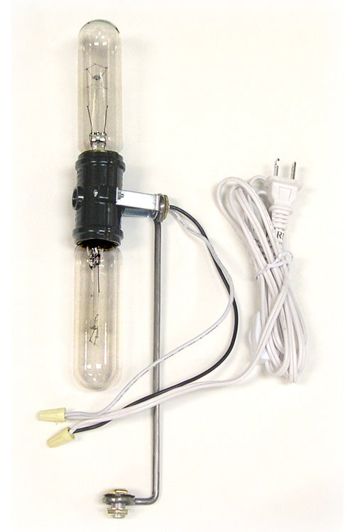 Extra Tall Christmas Tree Wiring Kit #ML5-2B6, Double 40 watt bulbs, Wire - side view
