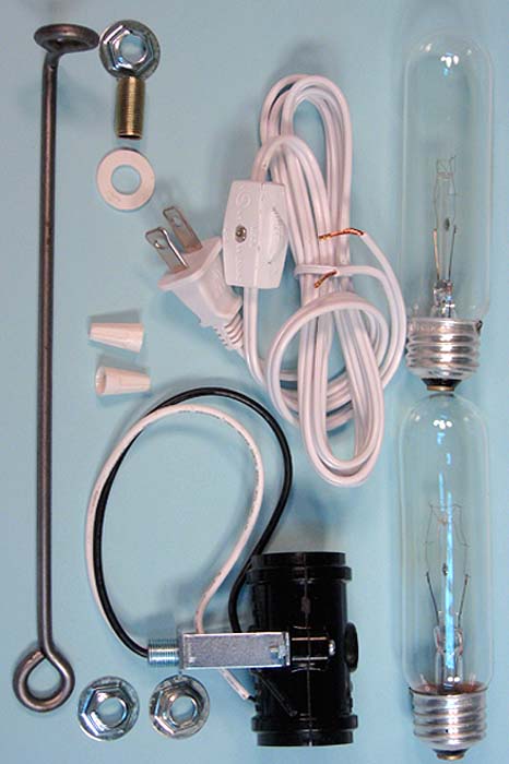 Extra Tall Christmas Tree Wiring Kit #ML5-2B6, Double 40 watt bulbs, Wire - detail