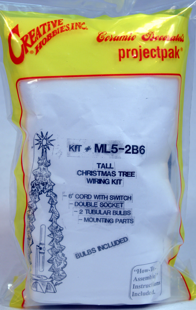 Extra Tall Christmas Tree Wiring Kit #ML5-2B6, Double 40 watt bulbs, Wire - close-up