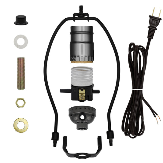 ML93HK Black Finish Make-A-Lamp Kit With All Parts Needed and Instructions for