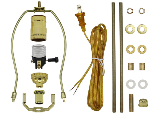 ML94KIT Premium Lamp Kit with All Parts for DIY Lamp Design or Repair (Gold)