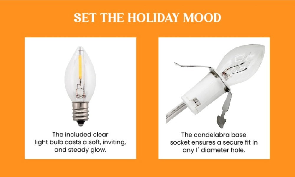 Clip-in lamp cord with light bulb - view 5