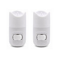 LED Candle Night Light, Orange Glow, White Body with On/Off Switch