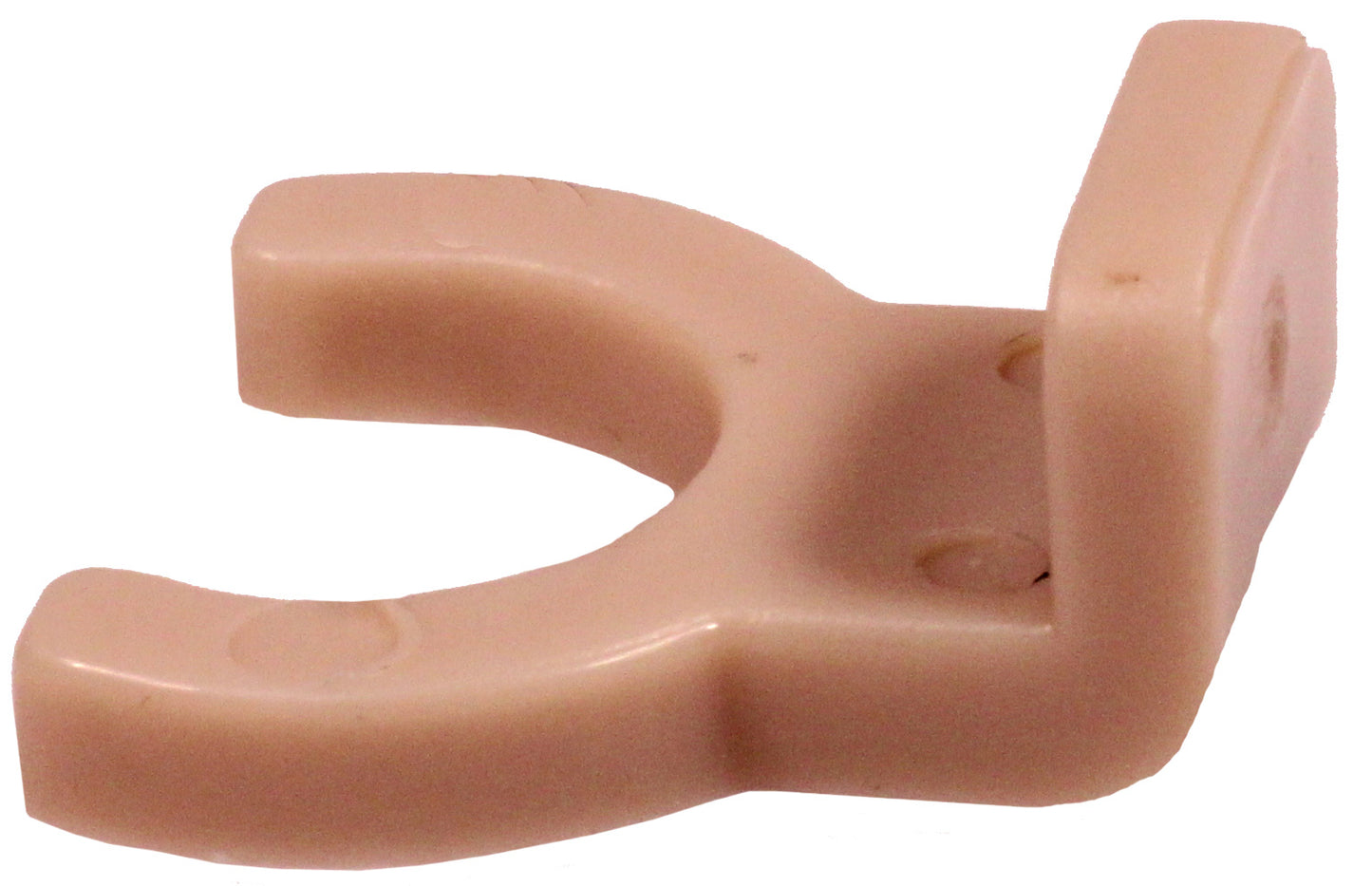 Ivory Plastic Mounting Bracket for Night Light Shade - Clips onto Night Light - side view