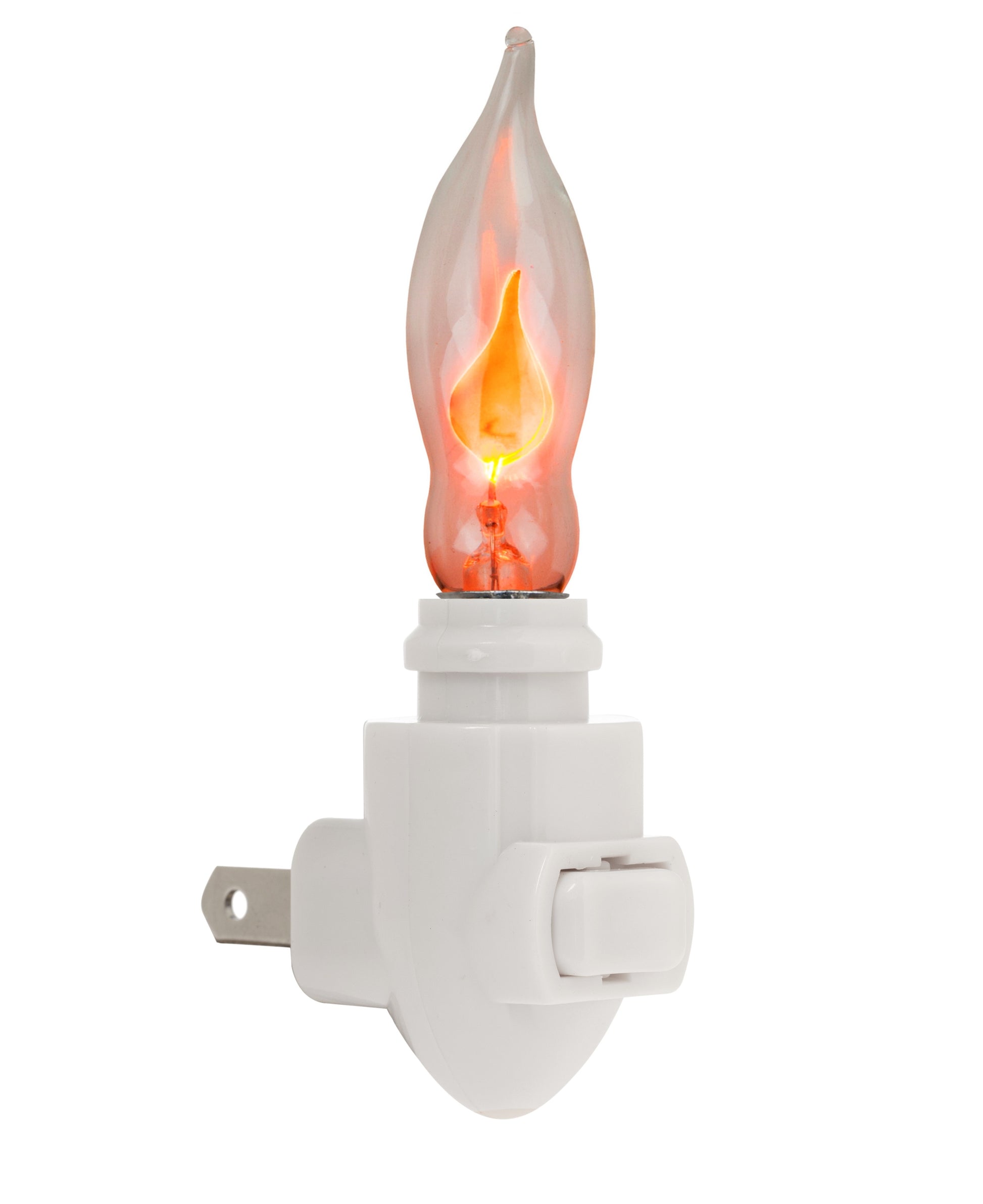 2 Pack -Plug in Night Light Modules White Plastic Include Flicker Night Light - view 5