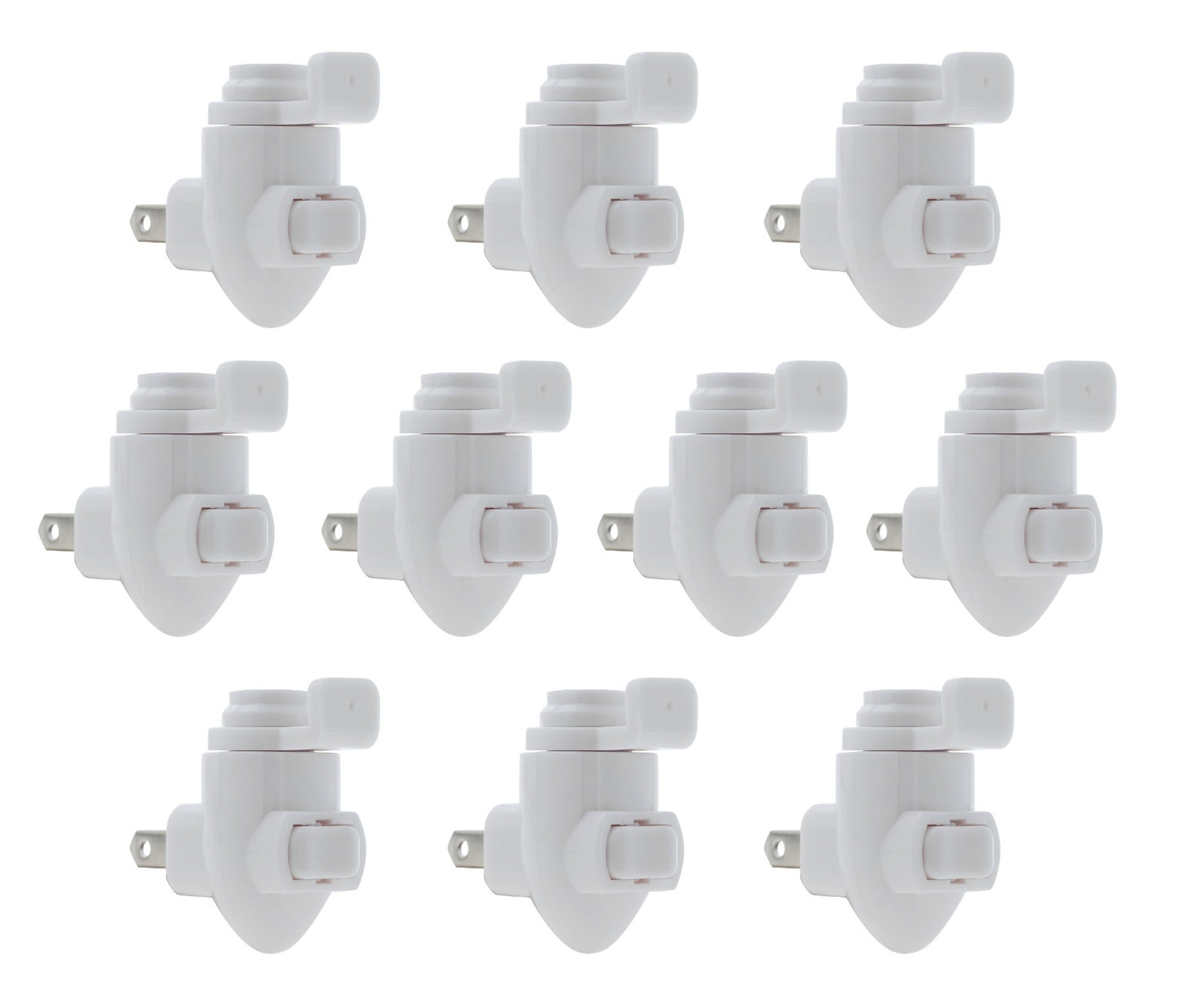 Plug In Night Light Module, White Plastic, Great for Making Your Own Decorative - glass