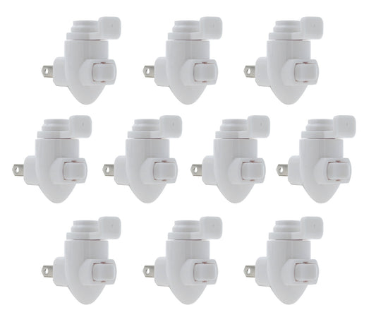 Plug In Night Light Module, White Plastic, Great for Making Your Own Decorative - glass