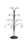 Creative Hobbies 36 Inch Tall Ornament Display Tree, Black Plated, Holds 24 Ornaments