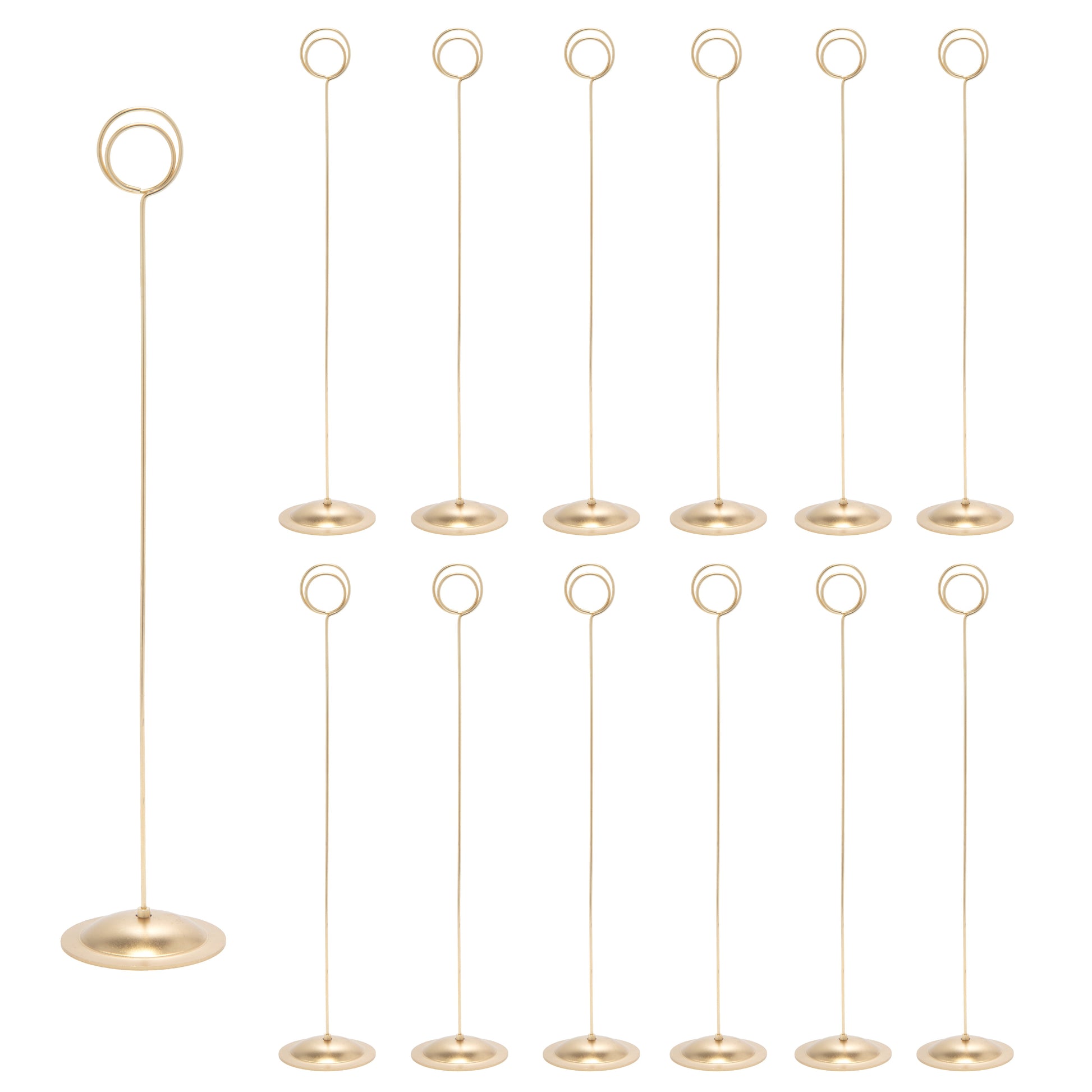 12 Pack of Table Number & Place Card Holders for Weddings, Restaurants & Events