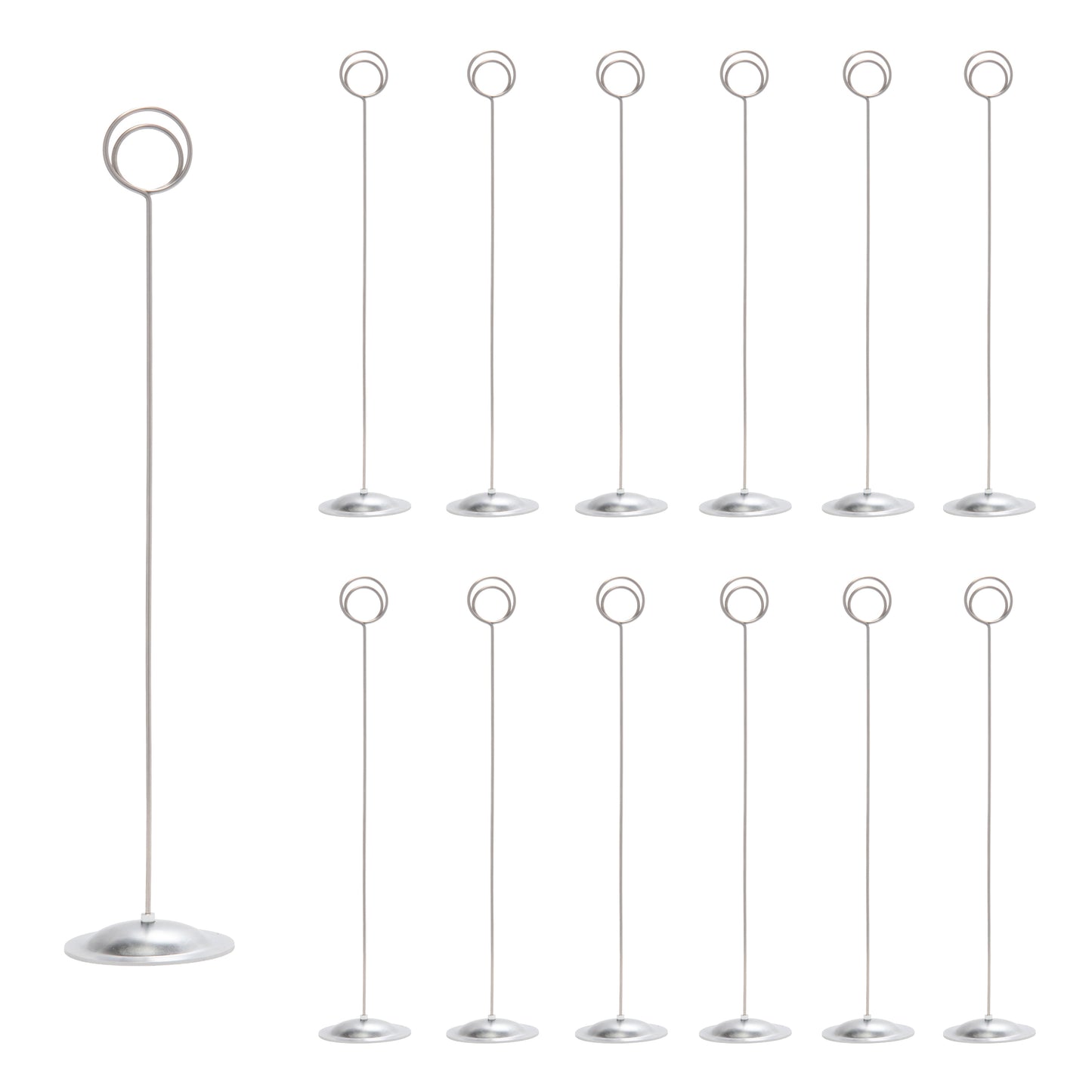 12 Pack of Table Number & Place Card Holders for Weddings, Restaurants & Events