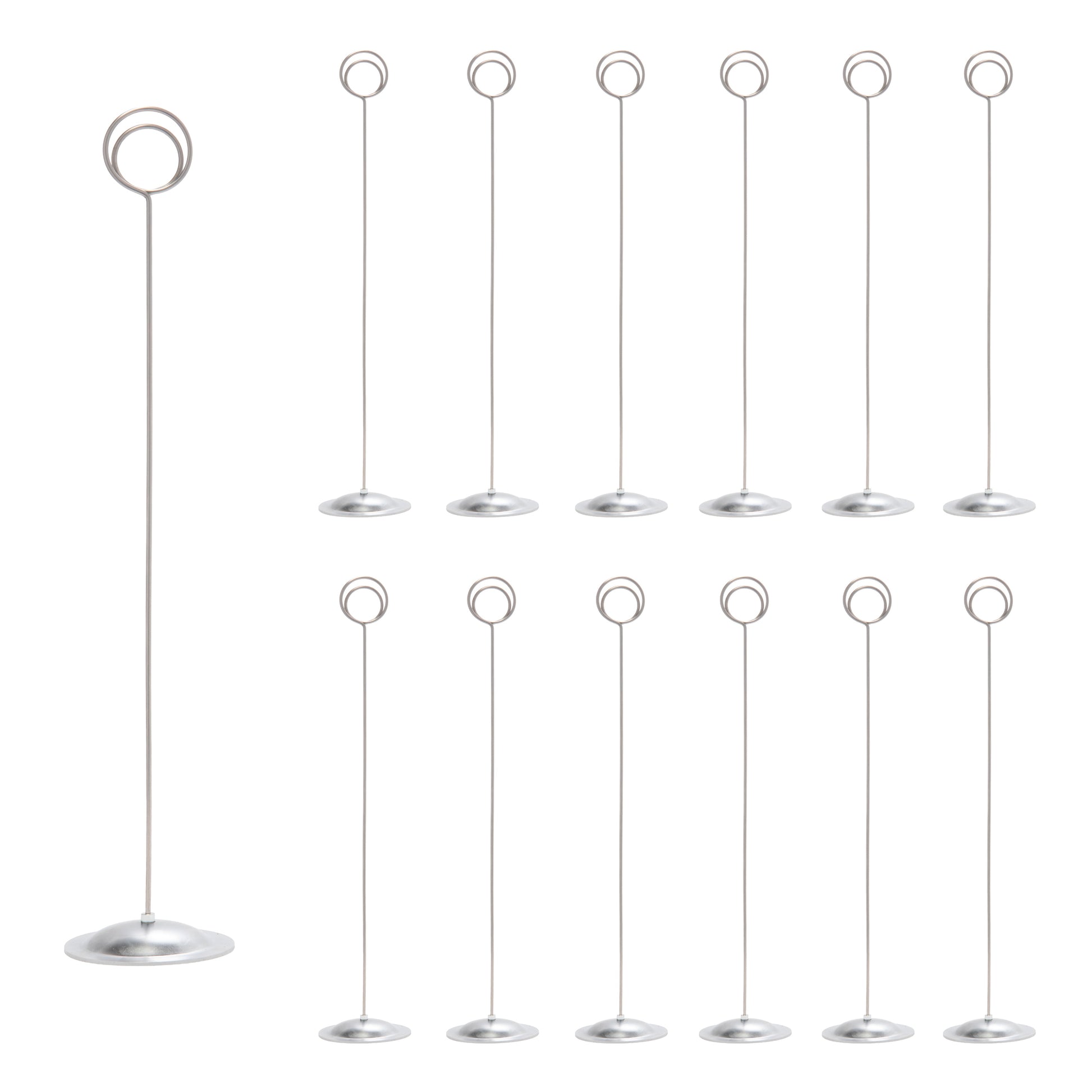 12 Pack of Table Number & Place Card Holders for Weddings, Restaurants & Events